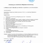 Einladung zur Mitgliederversammlung am 21. Mai 2025 um 19:00 Uhr im Sportlerheim an der Rhönkampfbahn