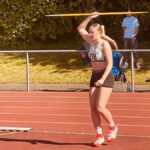 Bahneröffnung in Friedberg – Marie Weber, Ella Kayser und Emilie Auerbach beim Speerwurf am Start – Marie knackt die 35 Meter-Grenze